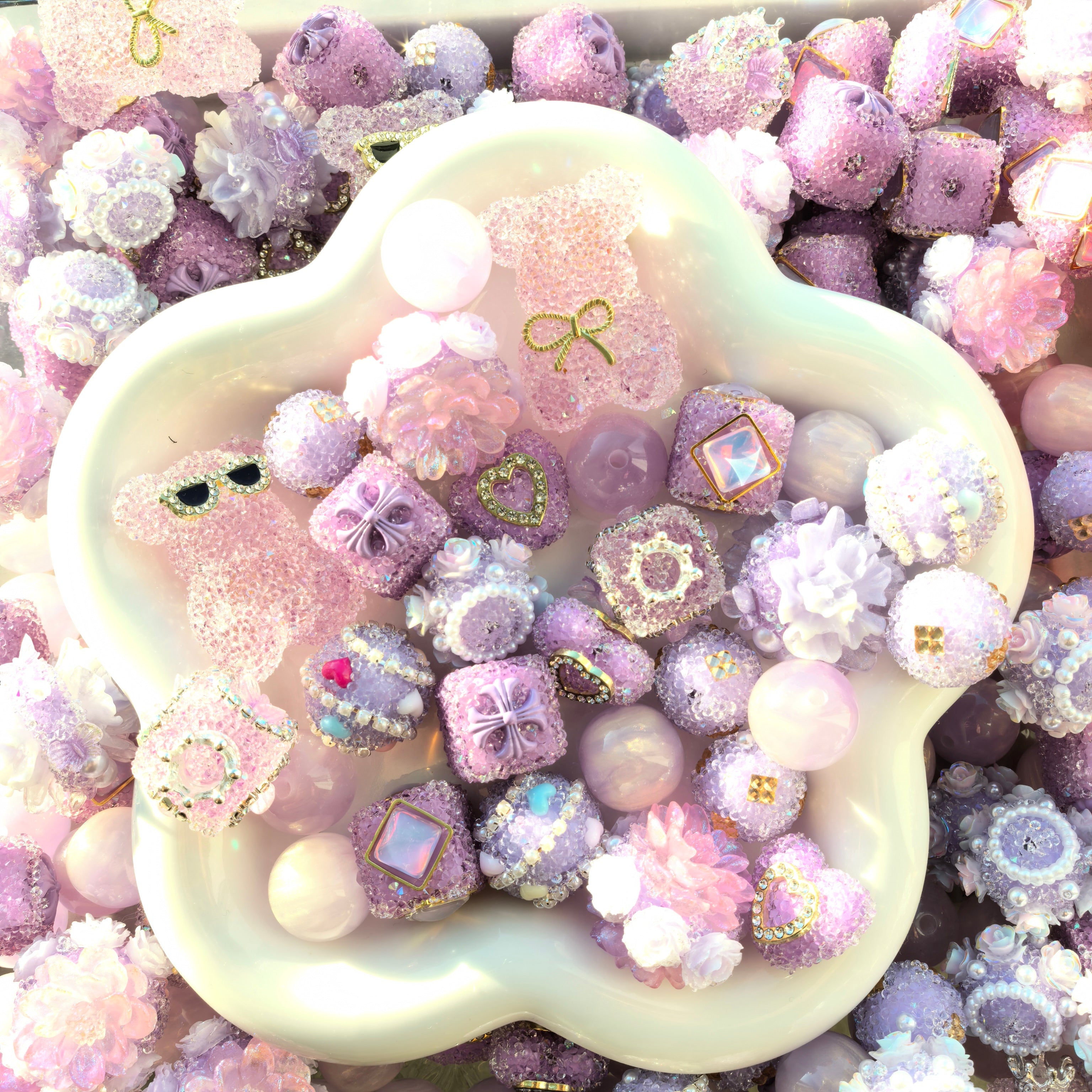 【Key Chain/Jewelry/Pen】Live Product-Violet Mix