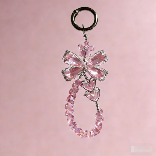 【 Crystal Bow Keychain Kits】Live Product