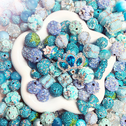 【NEW】【For Pen/Key Chain】Live Product-Rhinestone Blue Mix