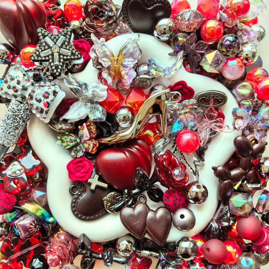 【For Pen/Key Chain】Live Product-Scarlet Heart & Roses
