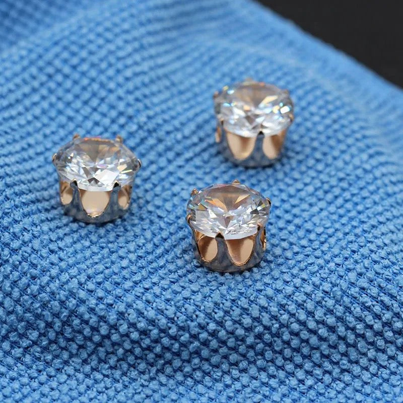 【Offline packing】8mm Round Cubic Zirconia  Setting Rhinestones for DIY Jewelry Making, Bracelet Necklace Crafts Supplies