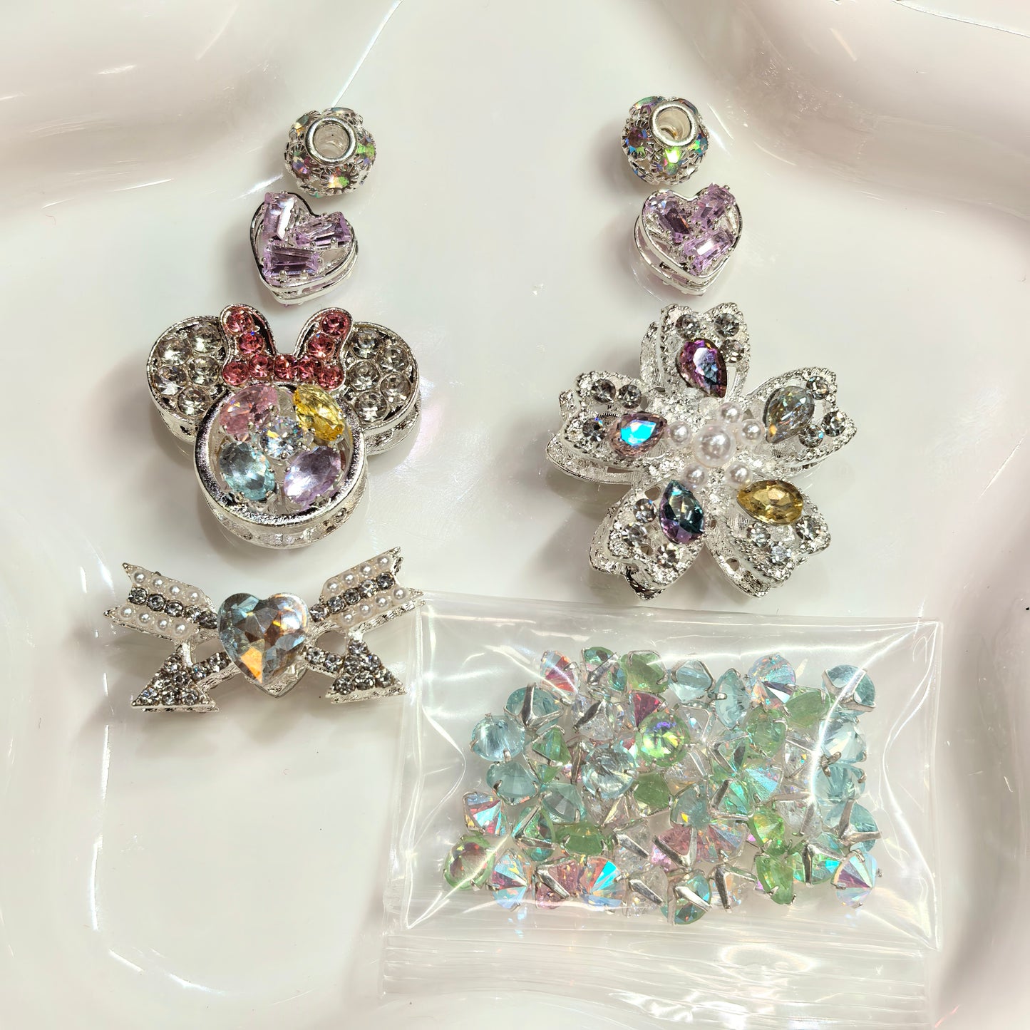 DIY Charm Bead Matching Set, Same Style for Handmade Phone Chain