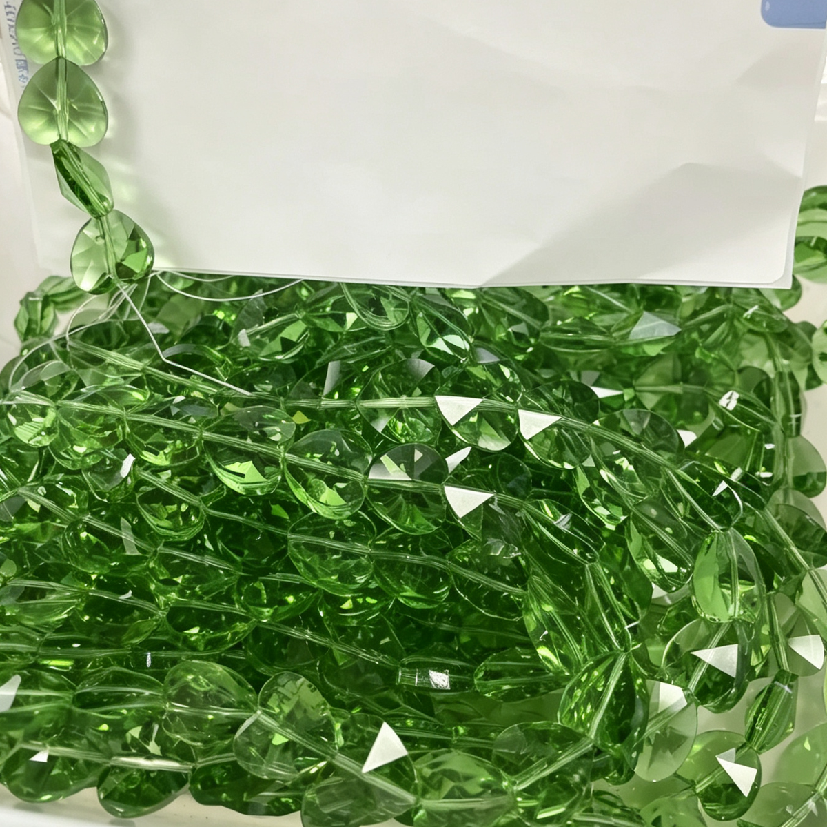 Faceted Heart Crystal Beads, Loose Heart Glass Beads for DIY Phone Charm Bracelet Jewelry Making 14mm 50pcs