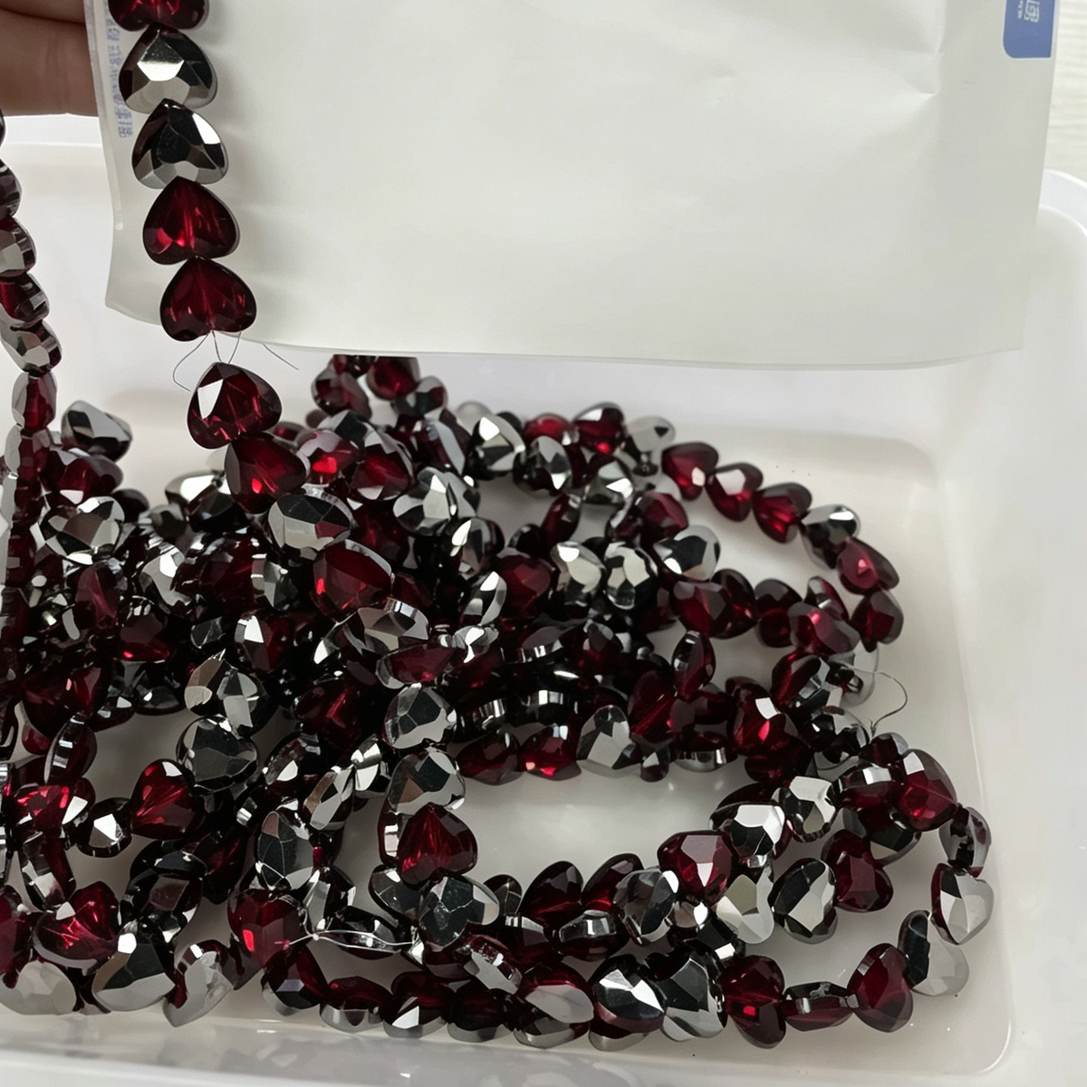 Faceted Heart Crystal Beads, Loose Heart Glass Beads for DIY Phone Charm Bracelet Jewelry Making 14mm 50pcs