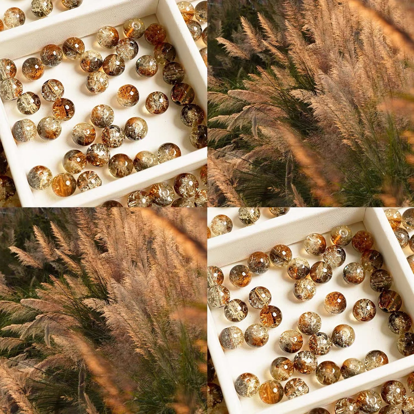 【Offline Packing】For Jewelry/Key Chain-10mm Crystal Glass Beads
