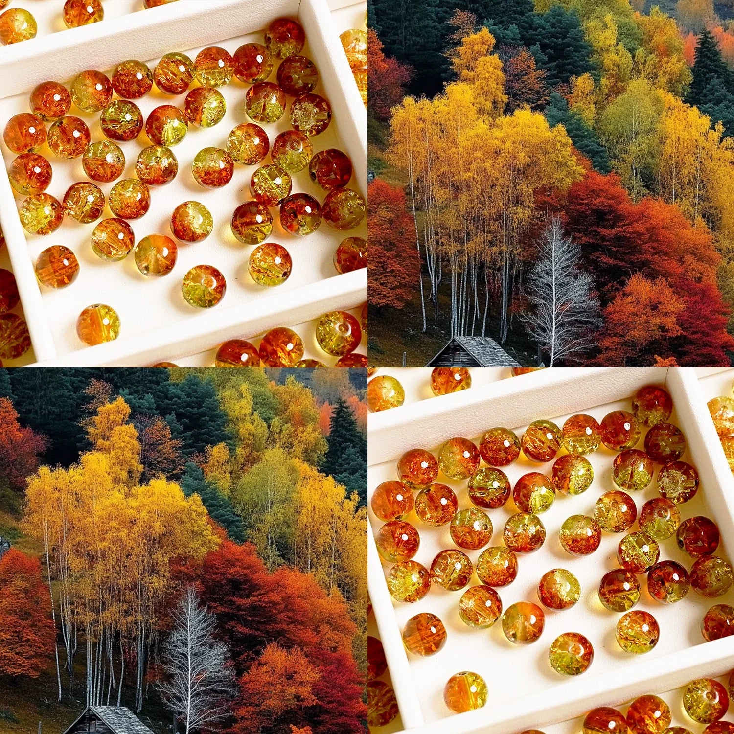 【Offline Packing】For Jewelry/Key Chain-10mm Crystal Glass Beads